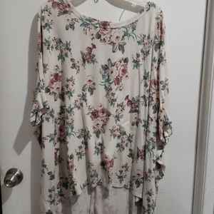 2xl floral blouse